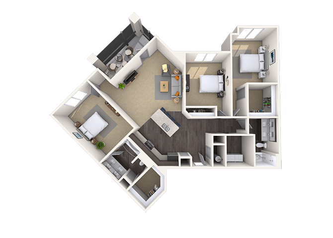 King floor plan