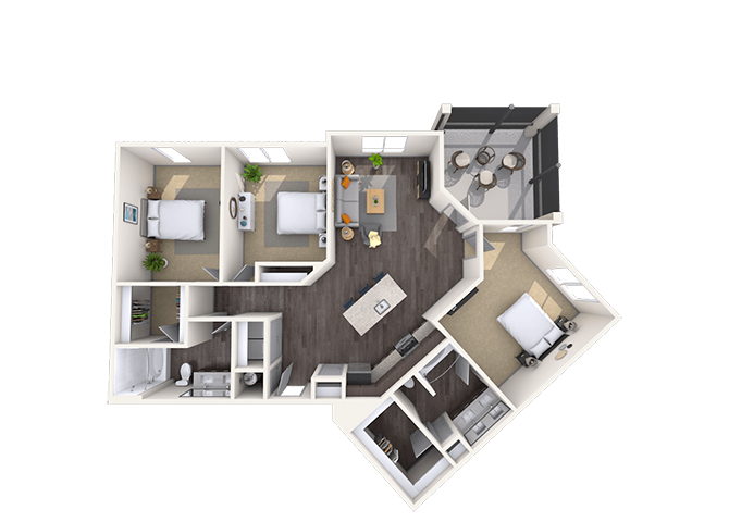 Oak floor plan