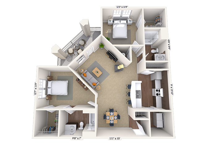 Jeffersonian floor plan