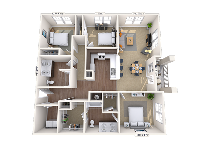Olympian floor plan