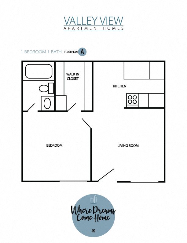 Floor Plans of Valley View Apartments in Tucson, AZ