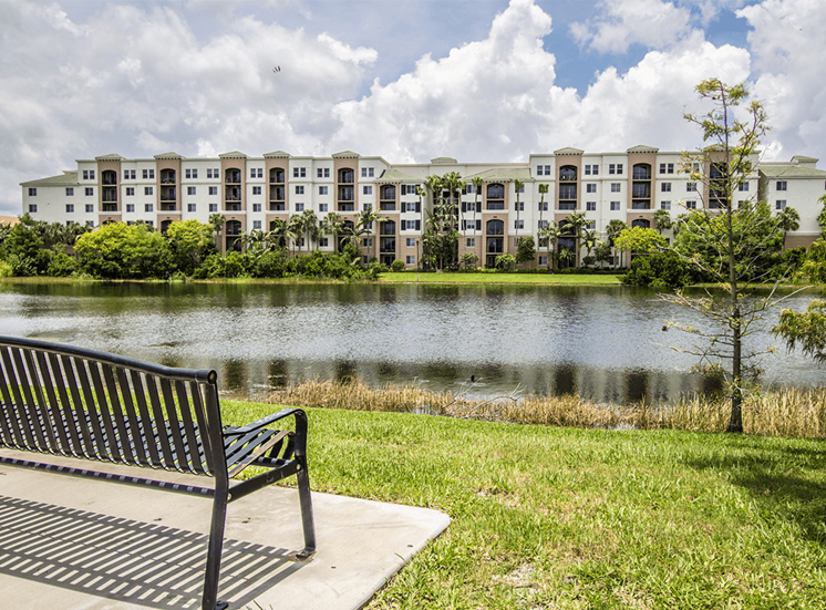 Vizcaya Lakes apartments with a lake view in Boynton Beach, Florida