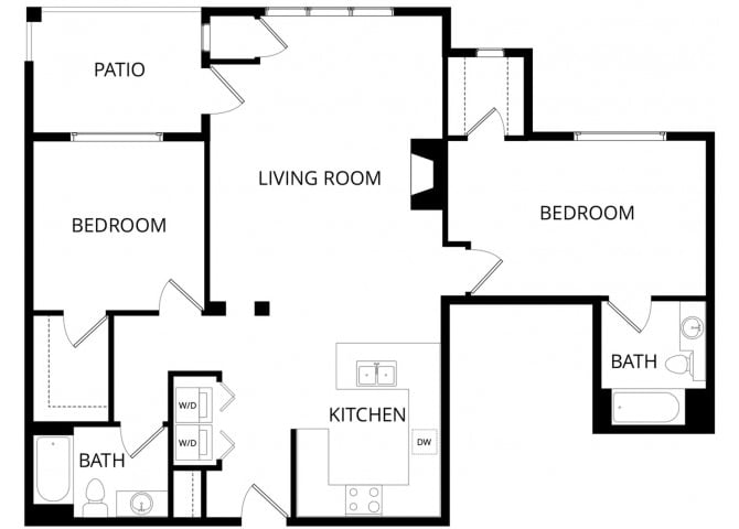 2x2 F floor plan