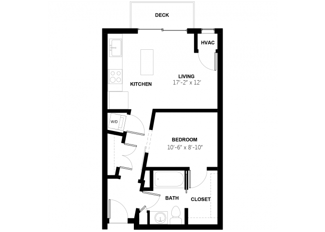 Studio 2 floor plan