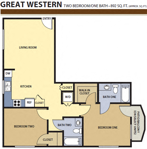 Suite A Floorplan