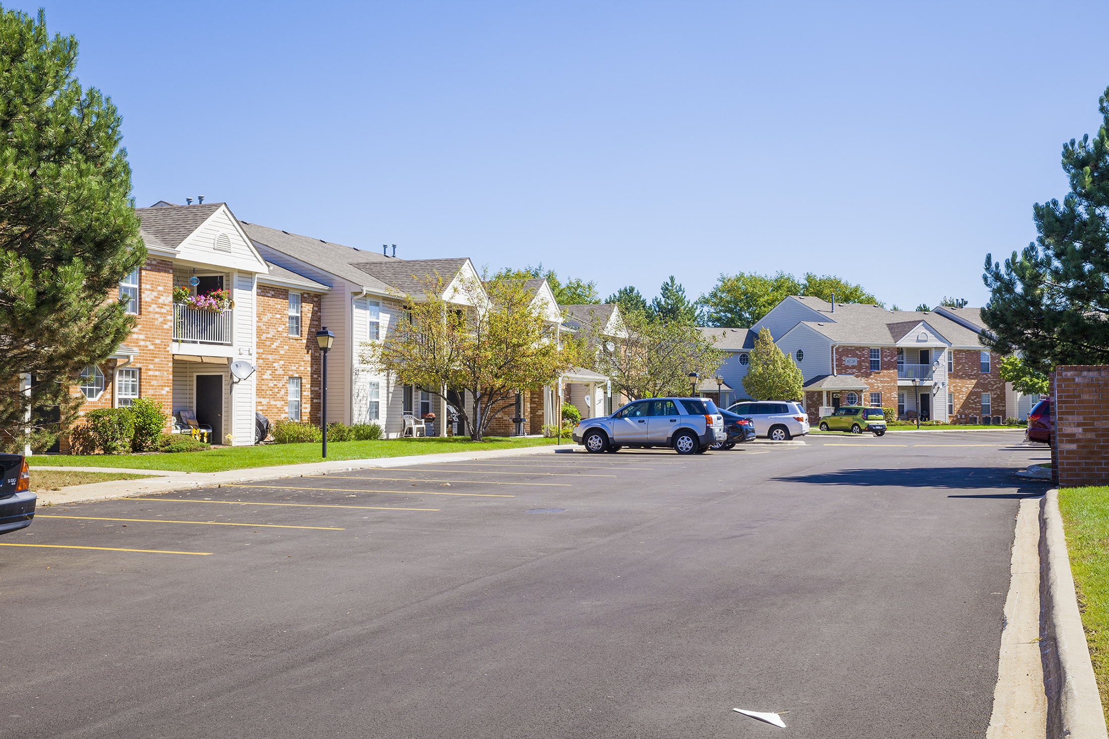 driveway in apartment community