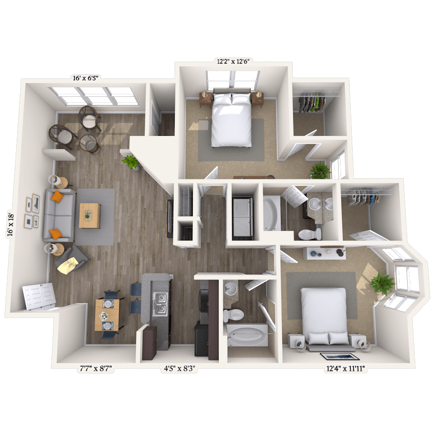 2 Bed/2 Bath