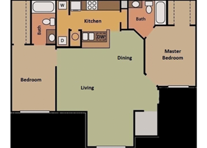 TWO BEDROOM TWO BATH