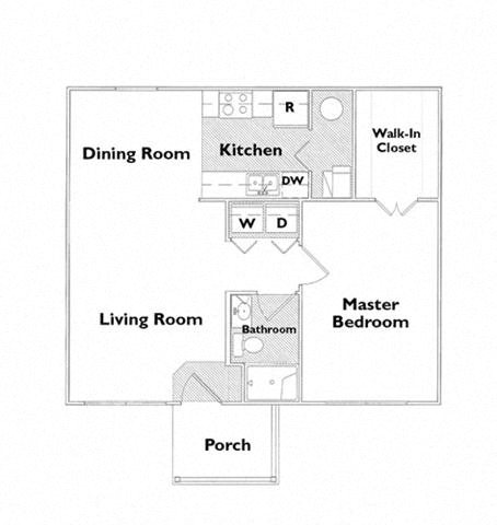 Floor Plans of The Apartments at Winchester Cove in Groveport, OH