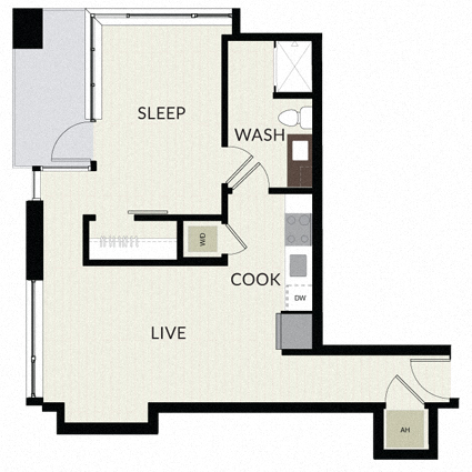 Floorplan image of unit 0315