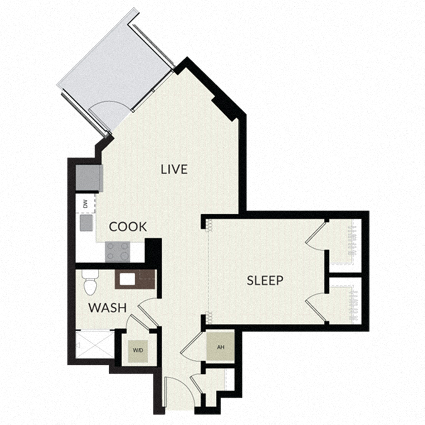 Floorplan image of unit 1309