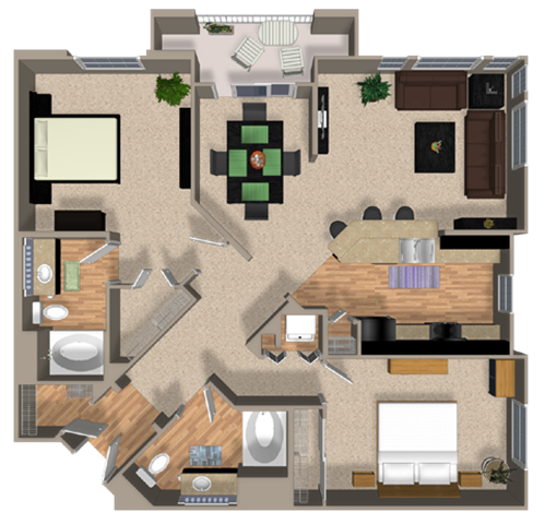 2 Bedroom Apartments La Mesa