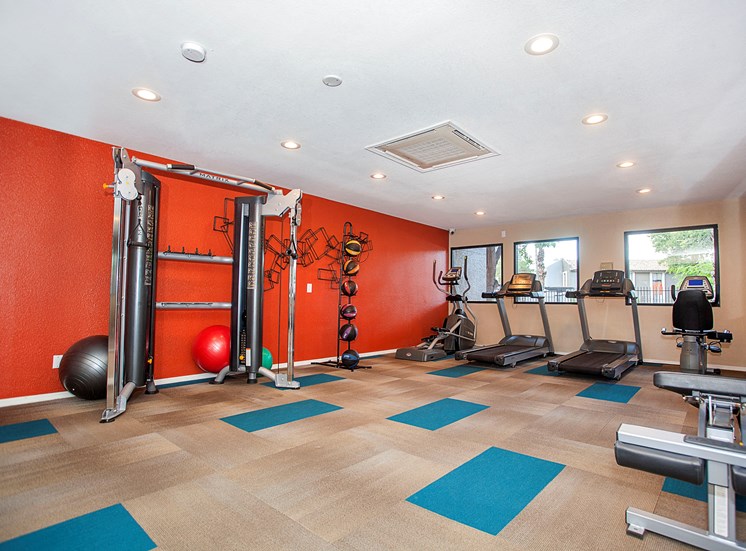 Spacious Fitness Room with Ellipticals