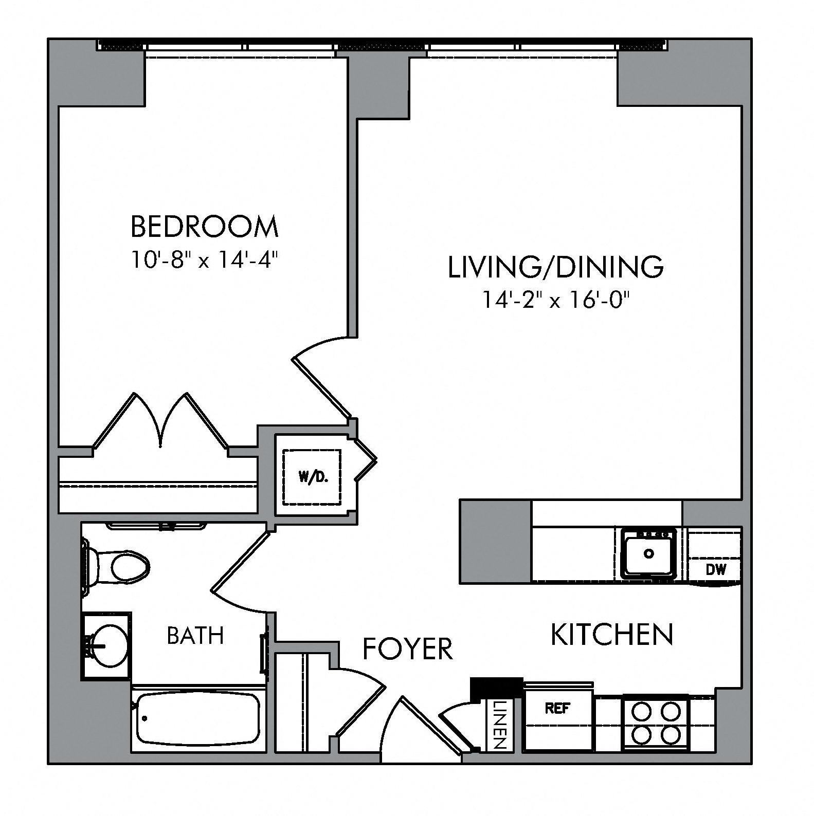 Floorplan image of apartment 2507A