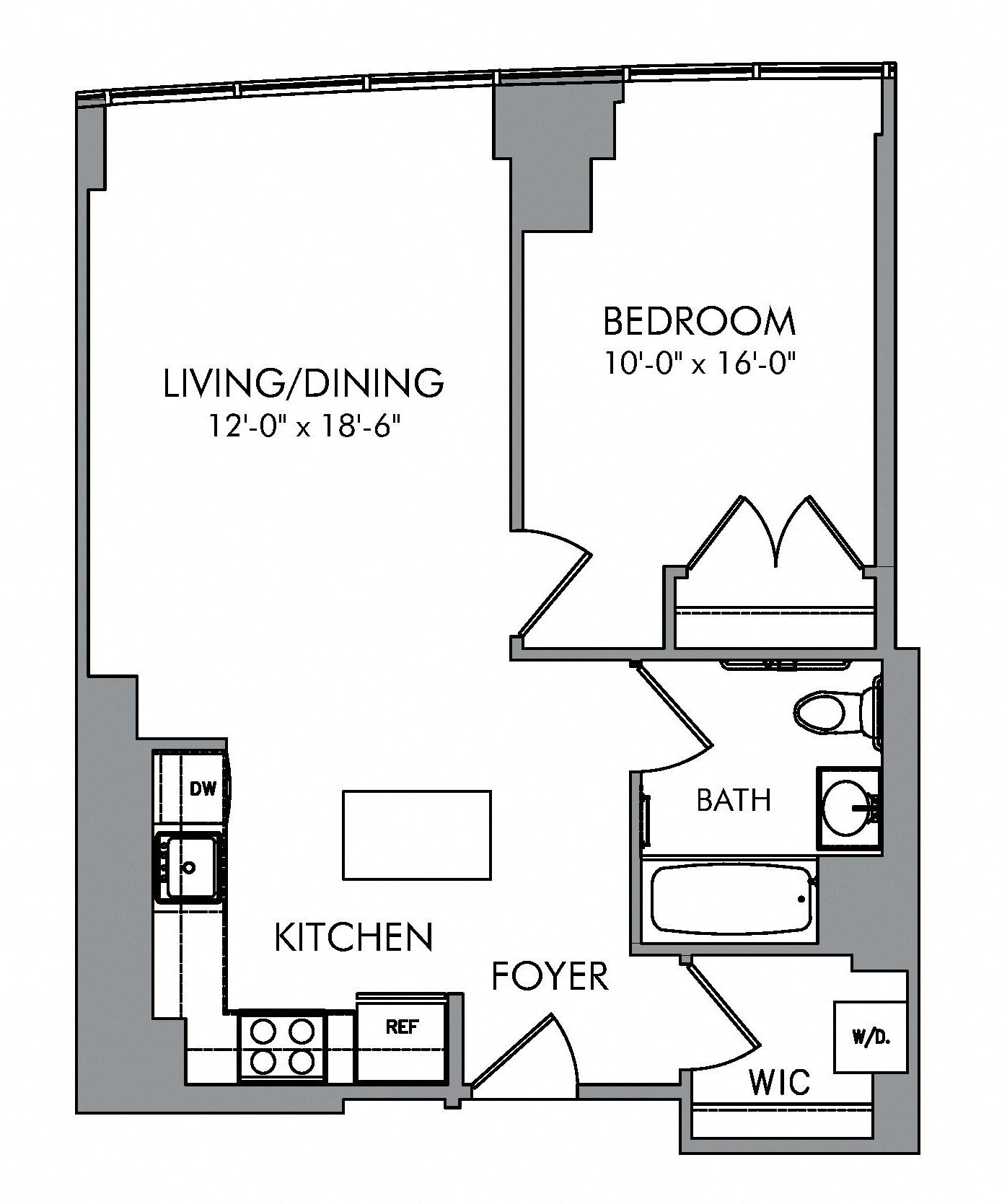Floorplan image of apartment 2103A