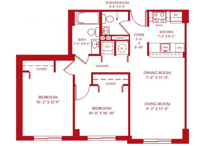 Suite A Floorplan