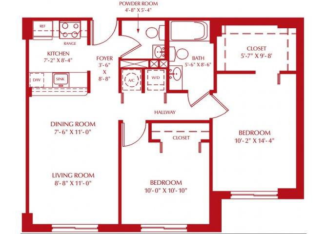Suite A Floorplan