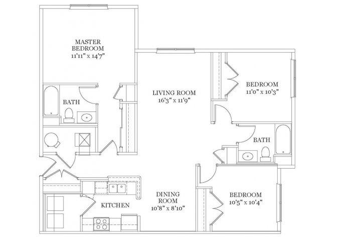 Suite A Floorplan