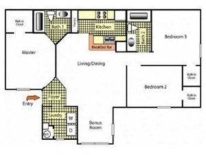 Two Bedroom Two Bath I