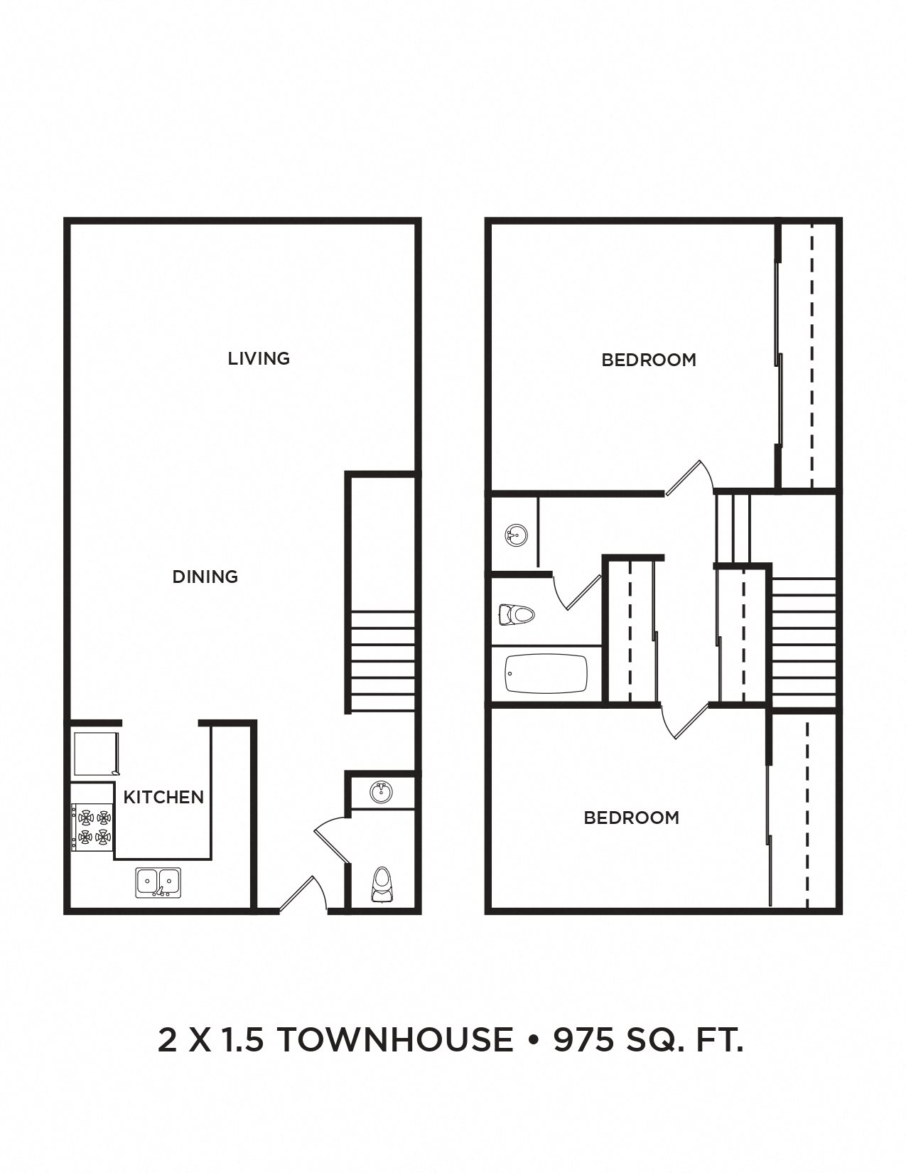 2x1.5 975 sq. ft. 2x1.5 975 sq. ft. l Terra Tukwila Apartments in WA