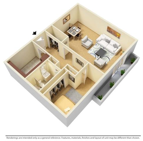 Floor Plans of Crystal Tower in East Cleveland, OH