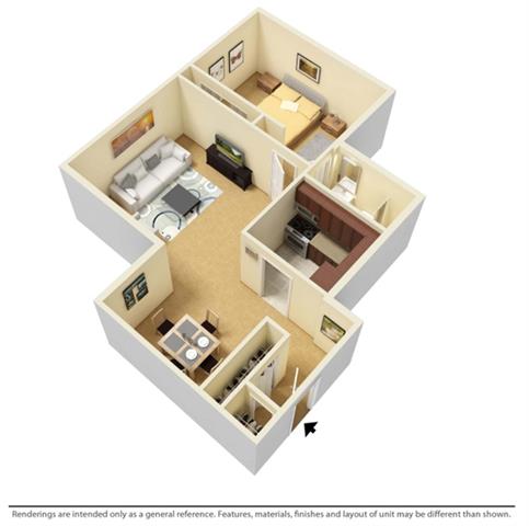 Floor Plans of Crystal Tower in East Cleveland, OH