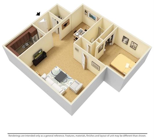 Floor Plans of Crystal Tower in East Cleveland, OH