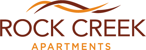 The logo for Rock Creek Apartments.at Rock Creek, Billings, MT