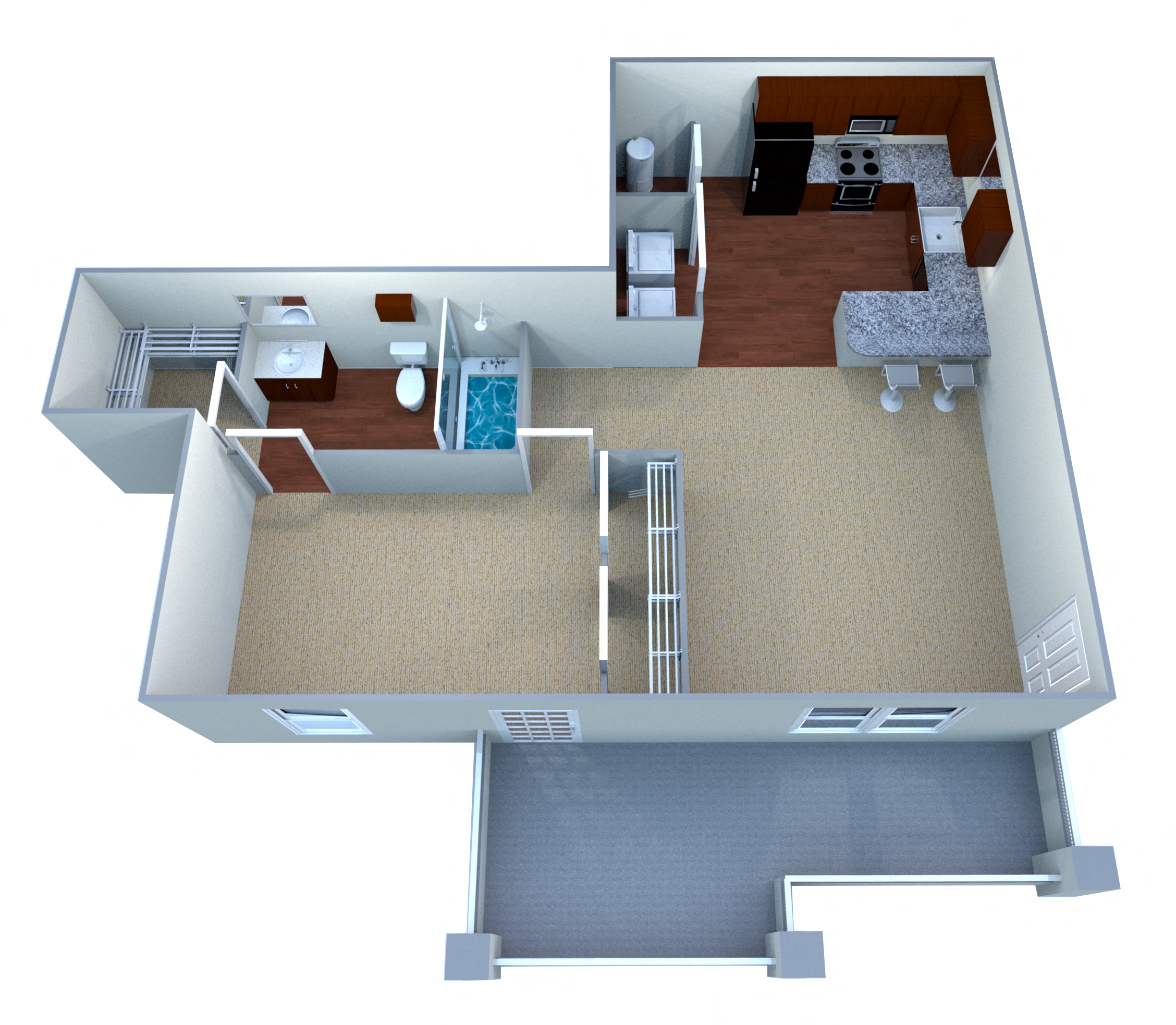 Custom Deluxe III-B floor plan