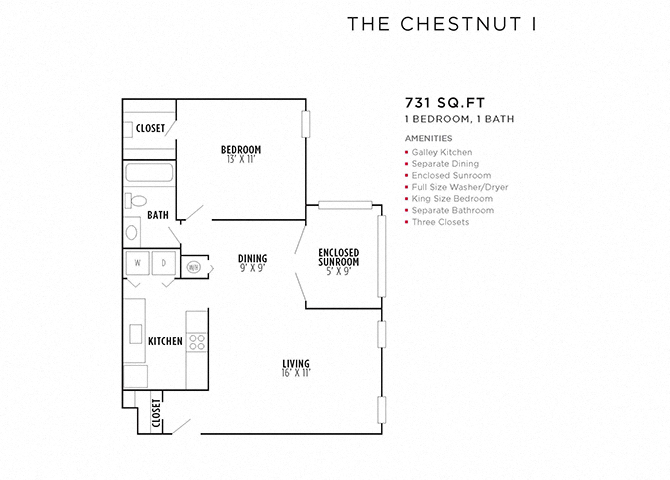 The Chestnut I floor plan