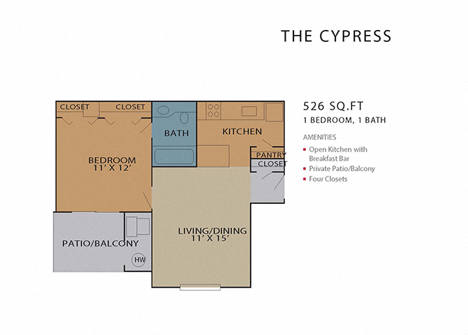 The Cypress floor plan