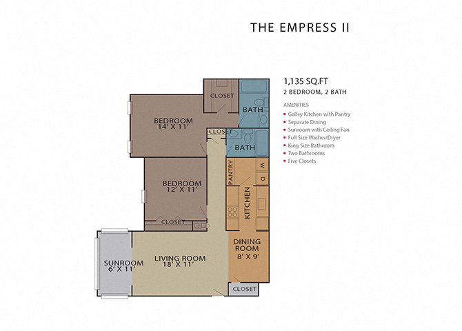 The Empress II floor plan
