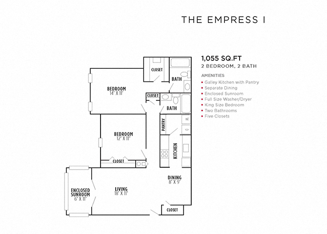 The Empress I floor plan