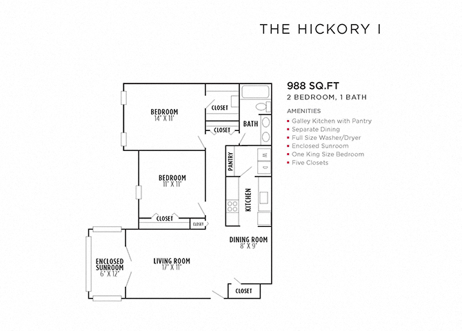 The Hickory I floor plan
