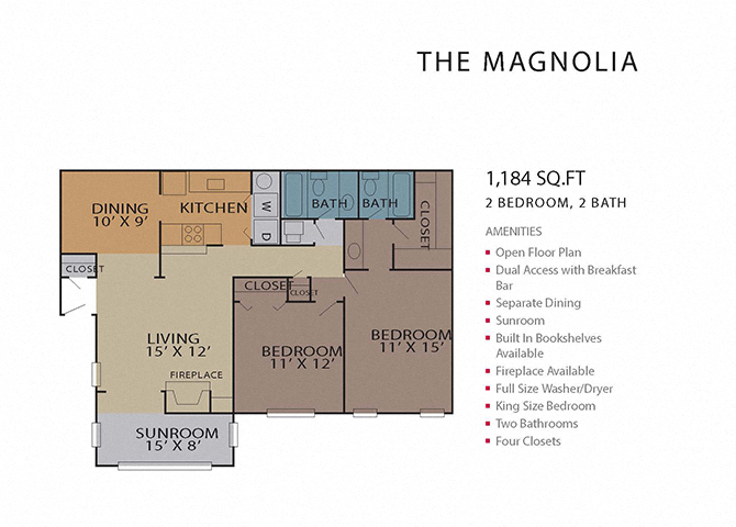 The Magnolia floor plan