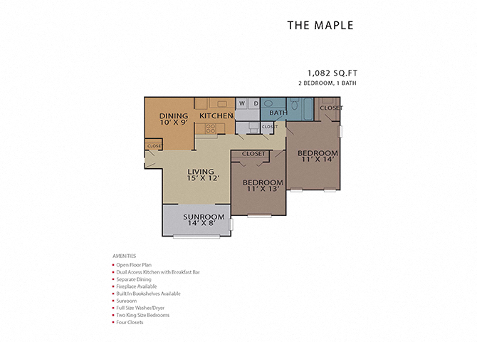 The Maple floor plan