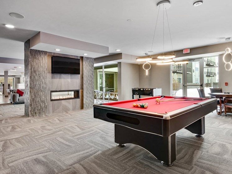 Clubhouse with Billiards at Arden of Oak Brook, Oakbrook Terrace, IL