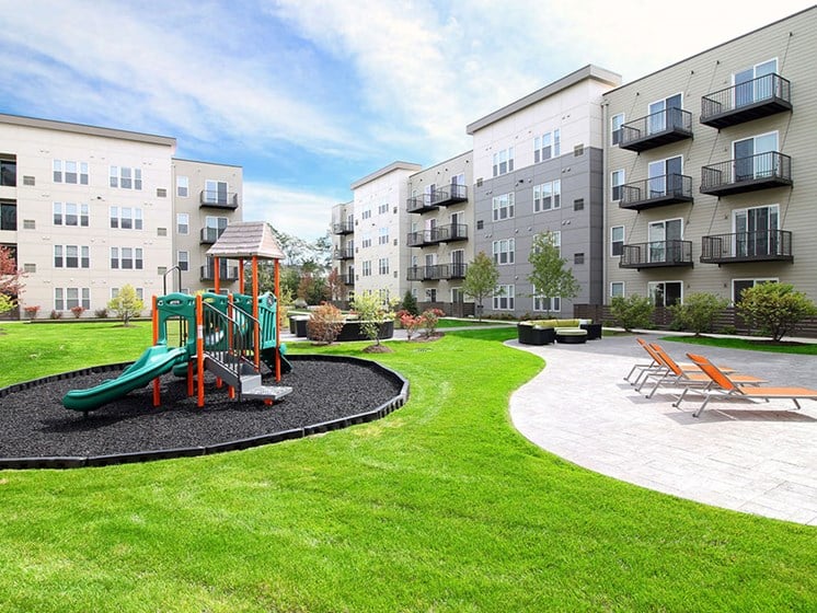 Courtyard View With Playground at Arden of Oak Brook, Oakbrook Terrace, IL 60181