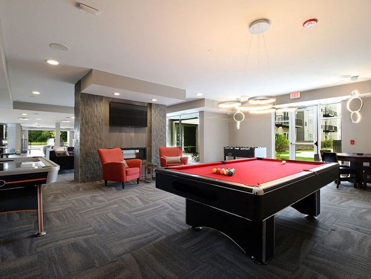 Pool Table In Clubhouse at Arden of Oak Brook, Oakbrook Terrace, Illinois