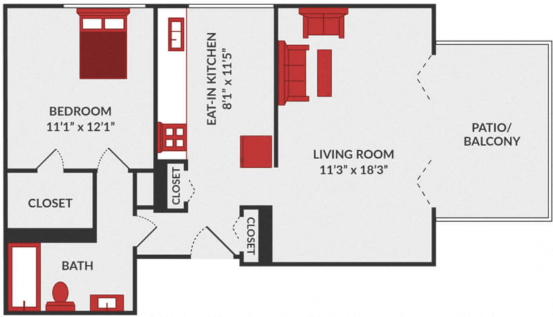 1, 2, & 3 Bedroom Apartment Floor Plans | Apartments in Fairfield OH