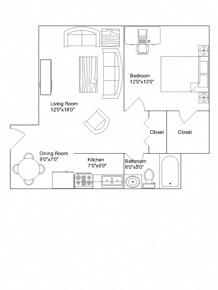 Floor Plans of Park Harriet Apartments in Darlington, WI