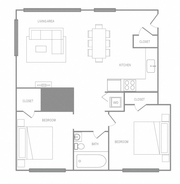 Floor Plans of Liberties Walk and Townhomes in Philadelphia, PA