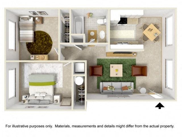 Parkside Two Bedroom Floor Plan Parkside Two Bedroom Floor Plan