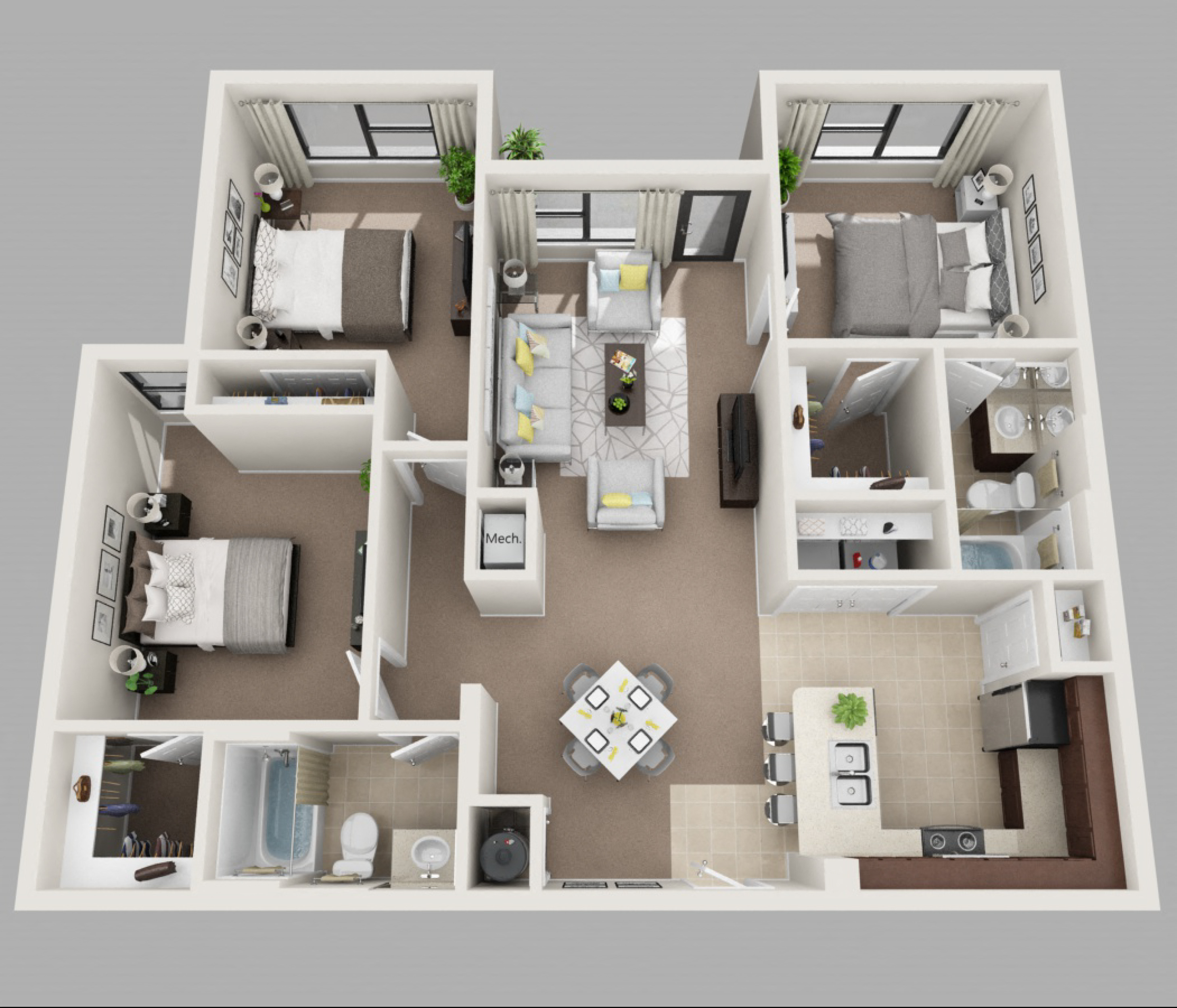 Floor Plans Amelia Court In Orlando