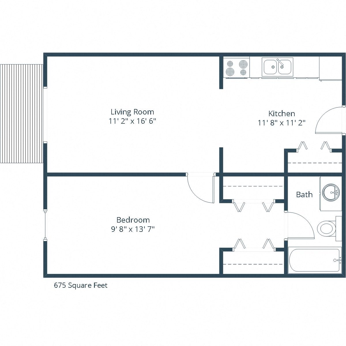 Stanford Court Apartments | One Bedroom Floor Plan Stanford Court Apartments | One Bedroom Floor Plan