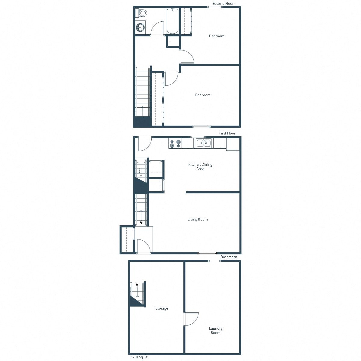 Valley Home Duplex | Two Bedroom Floor Plan Valley Home Duplex | Two Bedroom Floor Plan