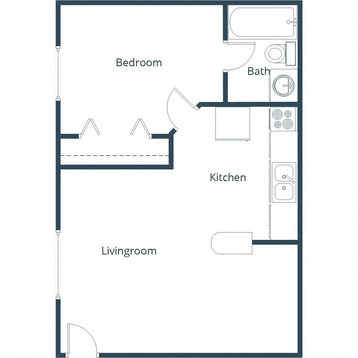 Valley Home Duplex | Four Bedroom Floor Plan Washington Apartments | One Bedroom Floor Plan