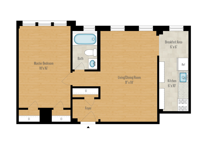 1 Bedroom Image