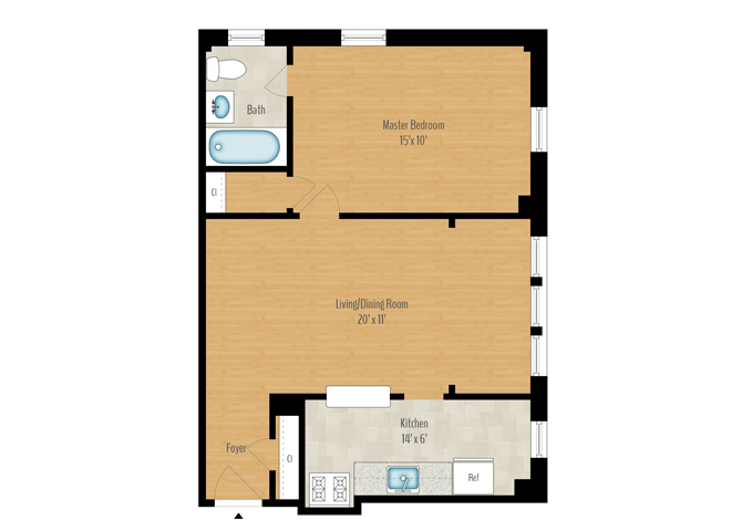 1 Bedroom Image