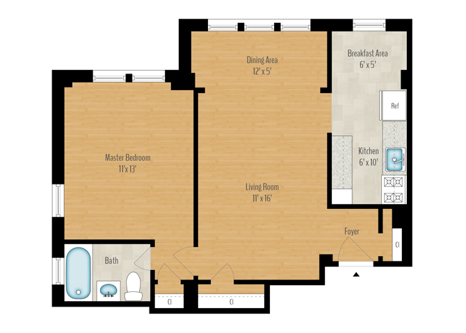 1 Bedroom Image